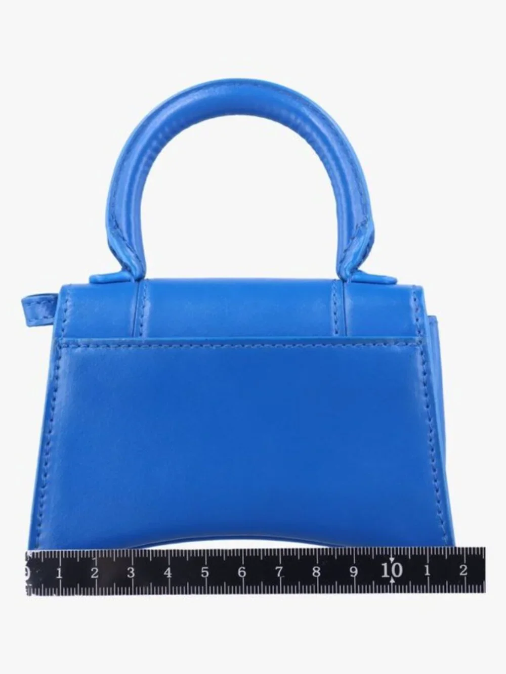 Balenciaga Hourglass Mini Blue Leather Belt - Picture 2 of 16